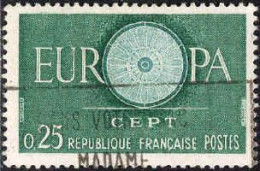 France Poste Obl Yv:1266 Mi:1318 Europa Cept Roue à 16 Barreaux (Belle Obl.mécanique) - Gebraucht