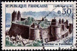 France Poste Obl Yv:1236 Mi:1284 Chateau De Fougères (TB Cachet Hexagonal) - Used Stamps