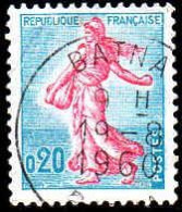France Poste Obl Yv:1233 Mi:1277 Semeuse De Roty (TB Cachet à Date) Batna 19-8-1960 - Used Stamps