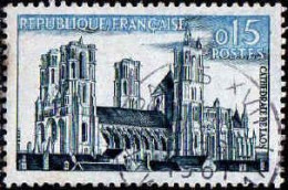 France Poste Obl Yv:1235 Mi:1283 Cathédrale De Laon (TB Cachet Rond) - Gebraucht