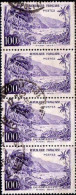 France Poste Obl Yv:1194 Mi:1234 Guadeloupe Rivière Sens (cachet Rond) Bande De 4 - Used Stamps