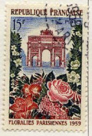 France Poste Obl Yv:1189 Mi:1228 Floralies Parisiennes Arc De Triomphe (Beau Cachet Rond) - Gebruikt