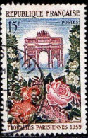 France Poste Obl Yv:1189 Mi:1228 Floralies Parisiennes Arc De Triomphe (TB Cachet Rond) - Usati