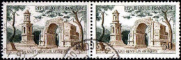 France Poste Obl Yv:1130 Mi:1165 St-Rémy Les Antiques Paire (TB Cachet Rond) - Usados