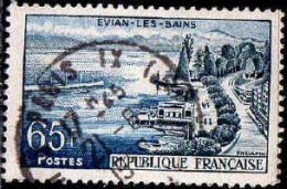 France Poste Obl Yv:1131 Mi:1166 Evian-les-Bains (TB Cachet Rond) - Usados