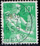 France Poste Obl Yv:1115A Mi:1227 Moisonneuse (TB Cachet à Date) 2-7-1959 - Used Stamps