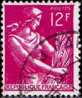 France Poste Obl Yv:1116 Mi:1149 Moisonneuse (TB Cachet Rond) - Gebraucht