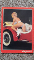 CPSM FEMME PIN UP STRIP CARD AUTO CULOTTE A LECHER ET SOUTIEN GORGE AUSSI APPARAIT NUE NU MOUILLEZ MOI JE DISPARAIS - Pin-Ups