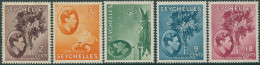 Seychelles 1938 SG135-139c Trees Tortoise Fishing KGVI MLH - Seychellen (1976-...)