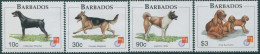 Barbados 1997 SG1101-1104 Hong Kong Stamp Exhibition Dogs Set MNH - Barbados (1966-...)