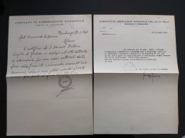 PARTIGIANI CORPO VOLONTARI LIBERTà CLN PARABIAGO E DERGANO MILANO - Historical Documents