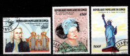 - CONGO - 1985 - YT N° 758 / 760 - Oblitérés - Evenements - - Usados