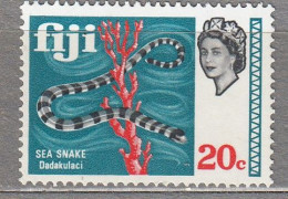 FIJI 1969 Fauna Marine Life Snake From Set MNH(**) Mi 242 #Fauna883 - Snakes