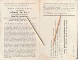 Aalter, Johanna Van Parys, De Spiegelaere - Andachtsbilder