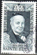 France Poste Obl Yv:1592 Mi:1661 Charles-Augustin Sainte-Beuve Poète (TB Cachet Rond) - Used Stamps