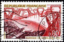France Poste Obl Yv:1583 Mi:1652 Barrage De Vouglans Jura (TB Cachet Rond) - Used Stamps