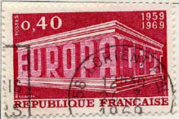 France Poste Obl Yv:1598 Mi:1665 Europa Cept Temple Stylisé (TB Cachet Rond) - Usati