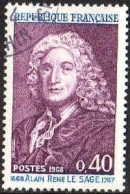 France Poste Obl Yv:1558 Mi:1623 Alain Rene Le Sage Ecrivain (Beau Cachet Rond) - Used Stamps