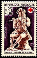 France Poste Obl Yv:1540 Mi:1607 Ivoire Musée De Dieppe Joeur De Flute (TB Cachet Rond) - Usati