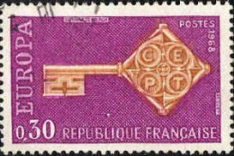 France Poste Obl Yv:1556/1557 Europa Cept Clés (cachet Rond) - Gebruikt