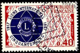 France Poste Obl Yv:1534 Mi:1601 Cinquantenaire Du Lions (TB Cachet Rond) - Used Stamps