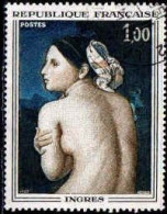 France Poste Obl Yv:1530 Mi:1597 Jean-Auguste-Dominique Ingres La Baigneuse (TB Cachet Rond) - Usati