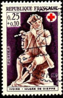 France Poste Obl Yv:1540/1541 Croix-Rouge Ivoires Musée De Dieppe (TB Cachet Rond) - Gebraucht