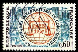 France Poste Obl Yv:1529 Mi:1596 Congres De Comptabilite Paris (Lign.Ondulées) - Gebruikt