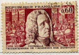 France Poste Obl Yv:1487 Mi:1548 Fontenelle Tricentenaire De L'Académie Des Sciences (cachet Rond) - Gebraucht