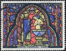 France Poste Obl Yv:1492 Mi:1559 Ste Chapelle Paris Vitrail (cachet Rond) - Gebraucht