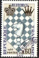 France Poste Obl Yv:1480 Mi:1542 Jeu D’echecs Cheval (TB Cachet Rond) - Oblitérés