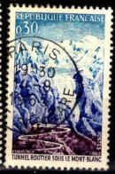 France Poste Obl Yv:1454 Mi:1520 Tunnel Du Mont-Blanc (TB Cachet à Date) Paris 14-9-1965 - Used Stamps