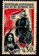 France Poste Obl Yv:1461 Mi:1525 Tricentenaire Du Peuplement De L'ile Bourbon 1665 1965 (cachet Rond) - Used Stamps