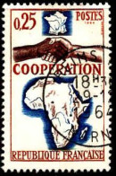 France Poste Obl Yv:1432 Mi:1493 Coopération France-Afrique & Madagascar (TB Cachet à Date) Reims 29-1-1964 - Used Stamps