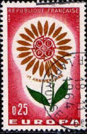 France Poste Obl Yv:1430 Mi:1490 Europa Cept Fleur à 22 Pétales (TB Cachet Rond) - Used Stamps