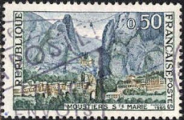 France Poste Obl Yv:1436 Mi:1515 Moustiers Ste Marie (Belle Obl.mécanique) - Gebruikt