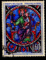France Poste Obl Yv:1419 Mi:1474 Notre-Dame De Paris Vitrail (cachet Rond) - Gebruikt