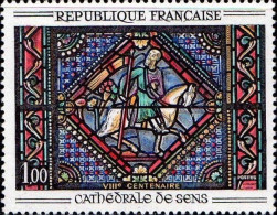 France Poste N** Yv:1427 Mi:1513 Cathédrale De Sens Vitrail - Nuevos