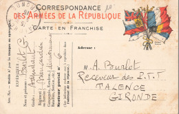 Carte Correspondance Franchise Militaire Cachet 1916 Burlot Brancardier Secteur Postal 6 - Guerre De 1914-18