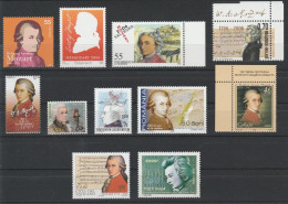 2006 Mozart 250 ème Anniversaire Germany Belgium Mexico Moldova Liechtenstein Romania Serbia Vaticano Vietnam - Joint Issues