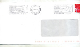 Lettre Flamme Valenciennes Championnat Montgolfiere - Mechanical Postmarks (Advertisement)