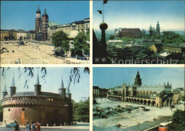 72408260 Krakow Krakau Rynek Glowny Z Koscidlem Mariackim Barbakan Zamek Na Wawe - Poland