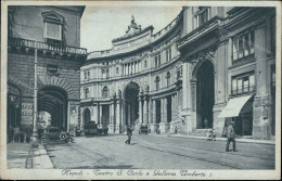 An774 Cartolina Napoli  Citta' Teatro S.carlo E Galleria Umberto I  Campania - Napoli