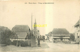 68 Ballersdorf, Le Village, Poilu Dans Guérite Au 1er Plan - Altri & Non Classificati
