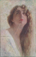 An779 Cartolina Donnina Woman Cupido Illustratore Artist Corbella - Other & Unclassified