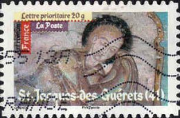 France Poste AA Obl Yv: 463 Mi:4934I Art Roman St-Jacques-des-Guérets (Lign.Ondulées) - Used Stamps