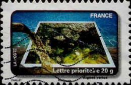 France Poste AA Obl Yv: 411 Mi:4832 Algues Vertes Challet (Lign.Ondulées) - Gebraucht