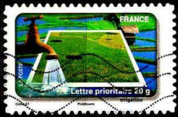 France Poste AA Obl Yv: 409 Mi:4830 Challet Irrigation (Lign.Ondulées) - Used Stamps