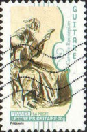 France Poste AA Obl Yv: 393 Mi:4810I Guitare Camille Roqueplan (Lign.Ondulées) - Used Stamps