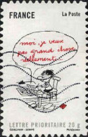 France Poste AA Obl Yv: 368 Mi:4746 Moi Je Veux Pas Grand Chose Reellement (Lign.Ondulées) - Used Stamps